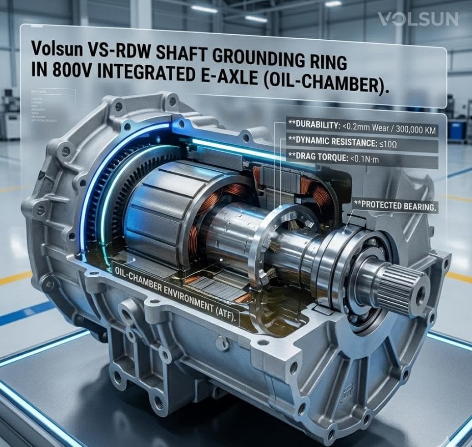 Oil-Cooled EV Motor Protection with VS-RDW Shaft Grounding