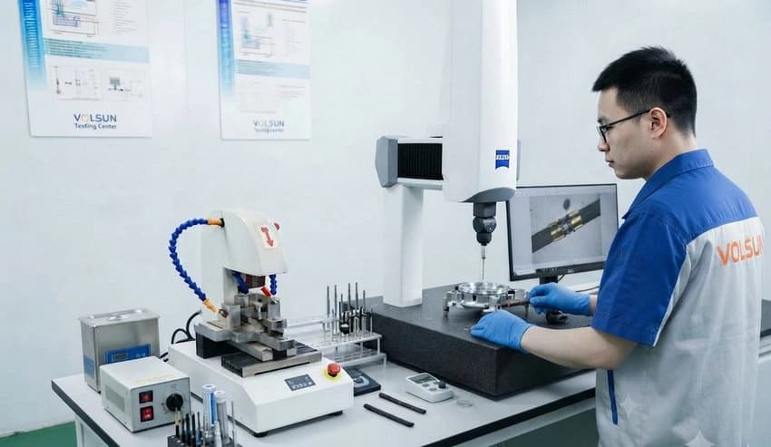 VOLSUN shaft grounding ring quality testing and laboratory evaluation